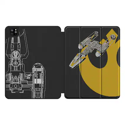 Front. Keyscaper - Star Wars: A New Hope FactionTech Tablet Case - Apple iPad (10th Gen) - Y-Wing.