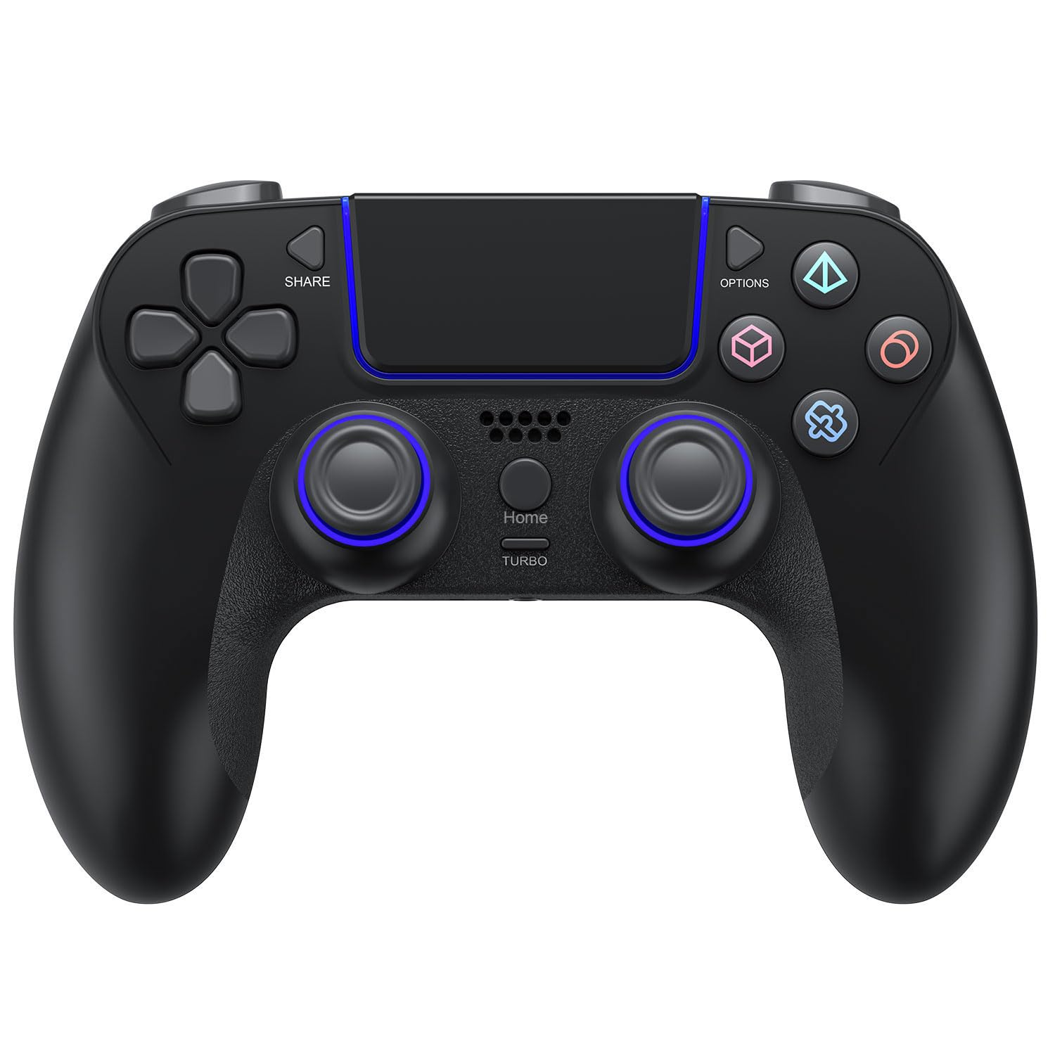 Dazzling Pops - game controller for gamepad ps slim windows pc rechargeable portable double vibration joystick remote - Default