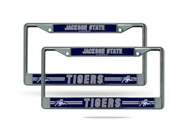 Rico Industries - Jackson State Tigers Chrome Metal License Plate Frame - Set of 2 Frames - Multi