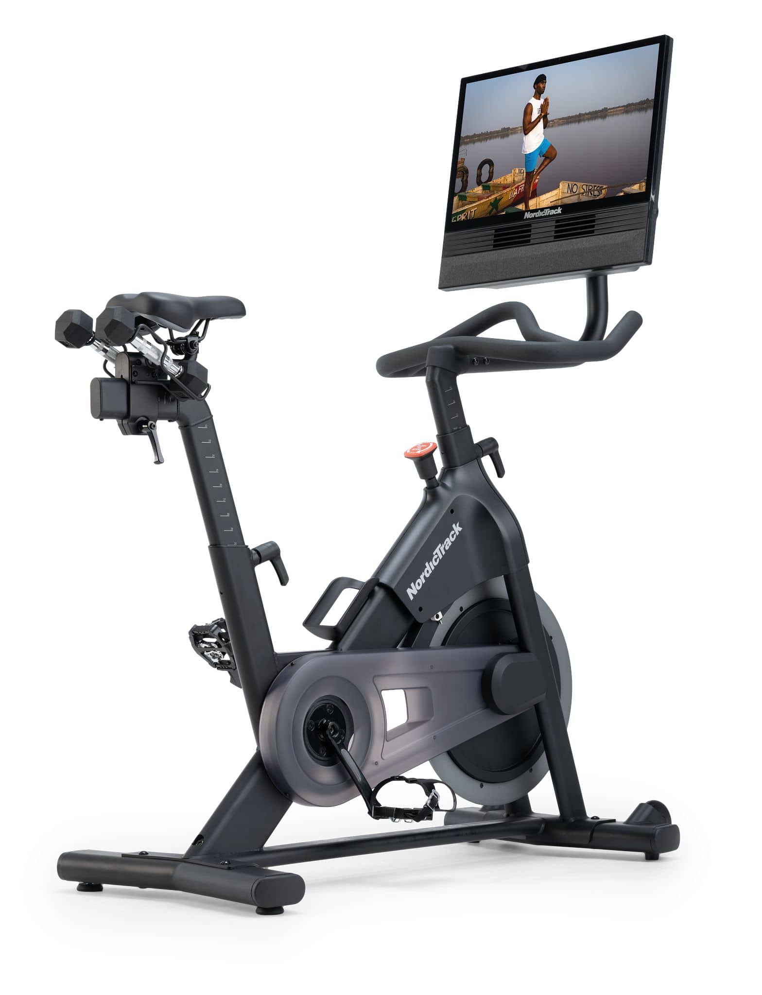 NordicTrack - 24 Studio Bike for a Best-In-Class Cycling Experience - Black