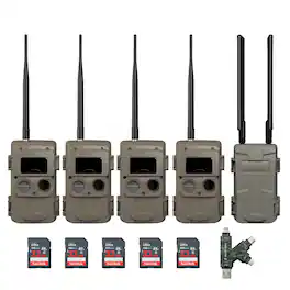 Cuddeback - CuddeLink Wireless, 3rd Gen (4-pack) Bundle with Home Camera Starter Kit - ACUD-LL-2A-HME5
