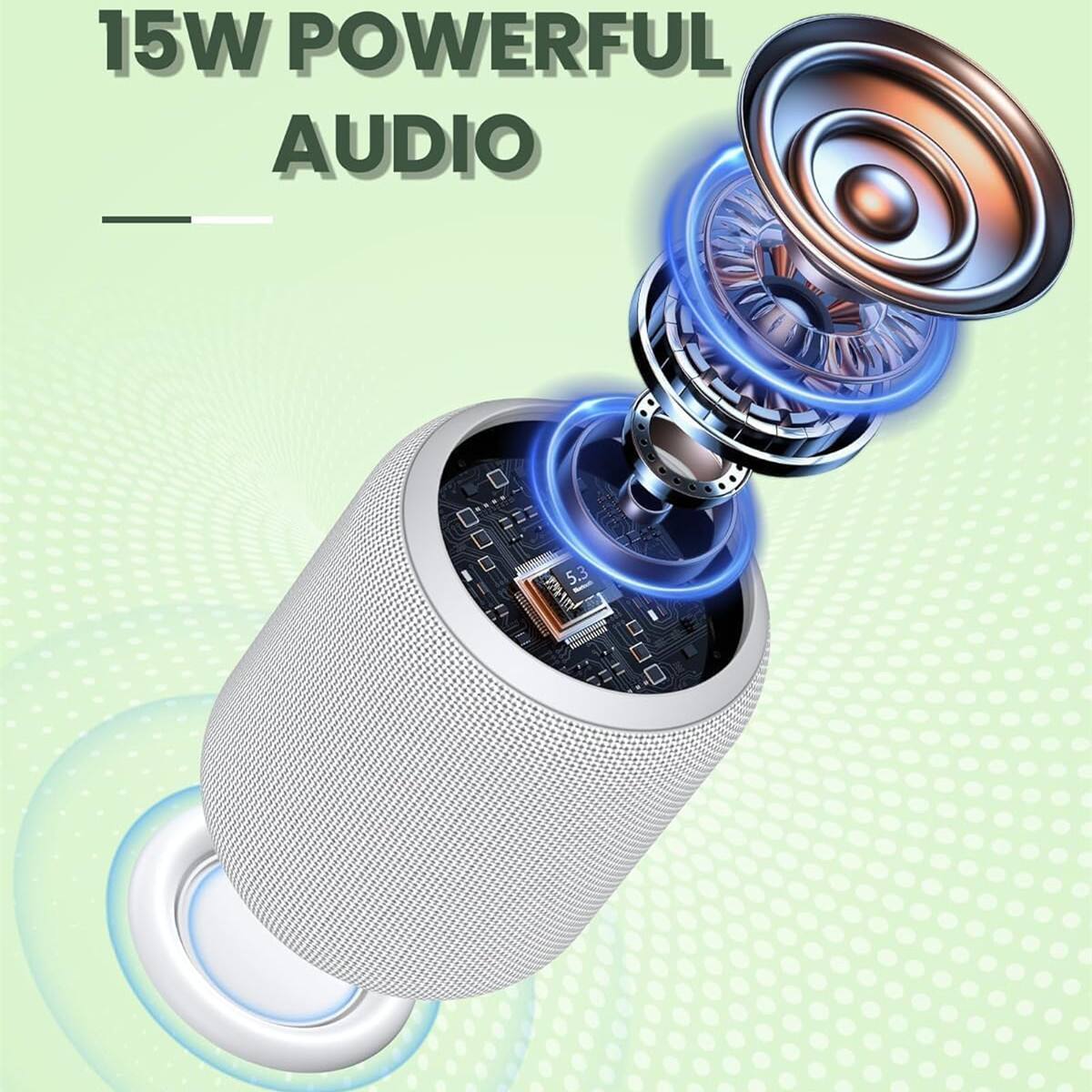 15W POWERFUL AUDIO