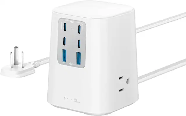 Front. Anker - Anker Charging Station (100W) - White.