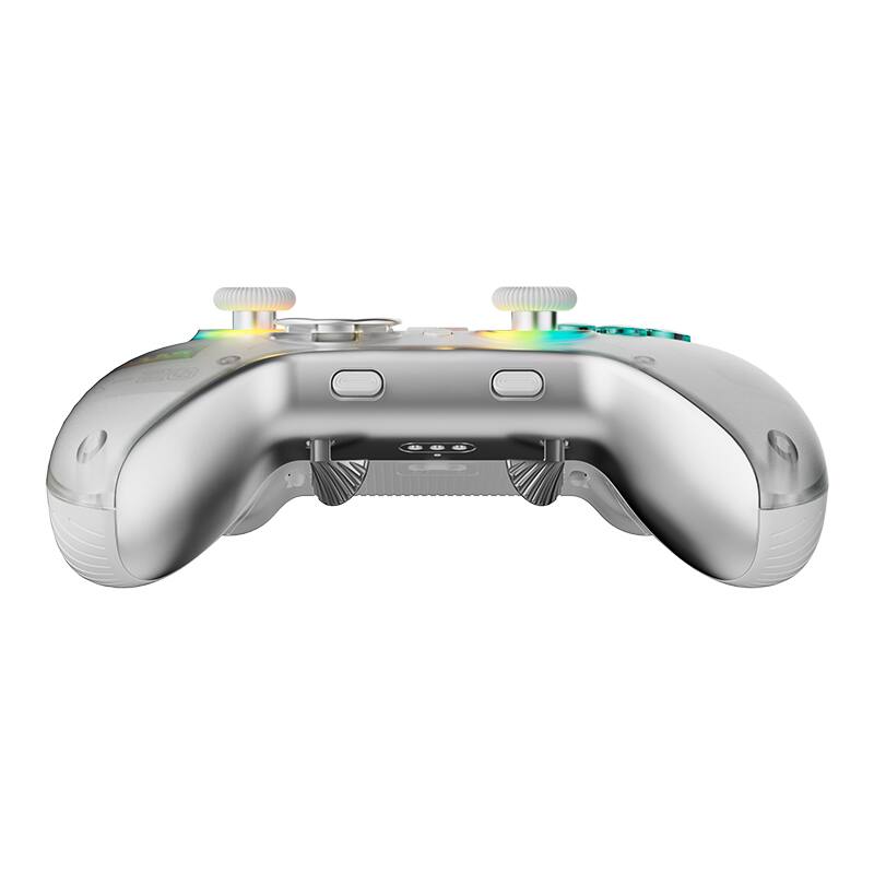 Alt View 4. Sonicgrace - Wireless Gaming Controller with Charging Dock, Hall Effect Joystick, Linear Trigger, RGB Steamdeck Nintendo Switch PC - White.