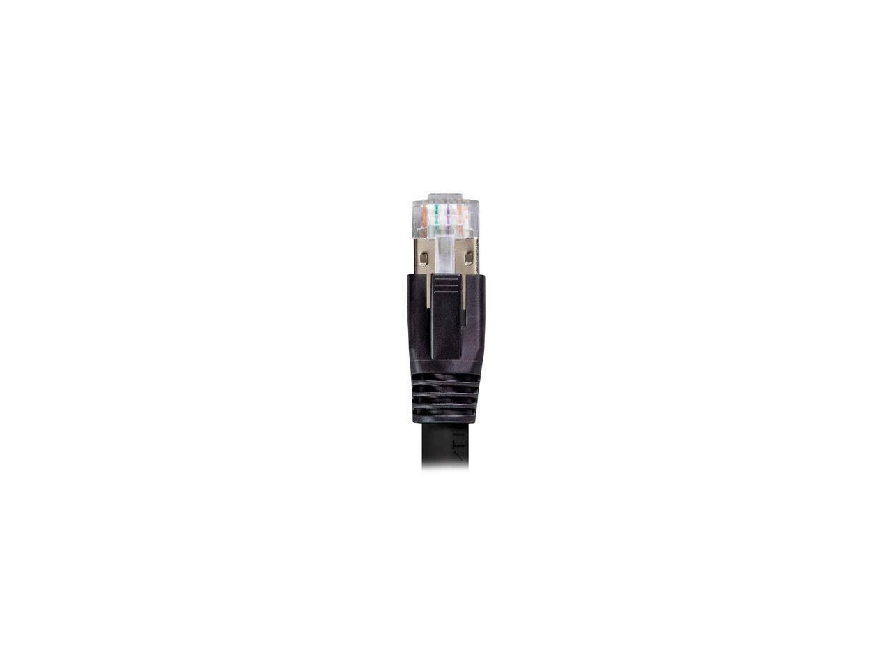 Alt View 2. Nippon Labs - Nippon Labs Cat8 RJ45 3FT 40Gbps 2000MHz S/FTP Ethernet Cable (Black).