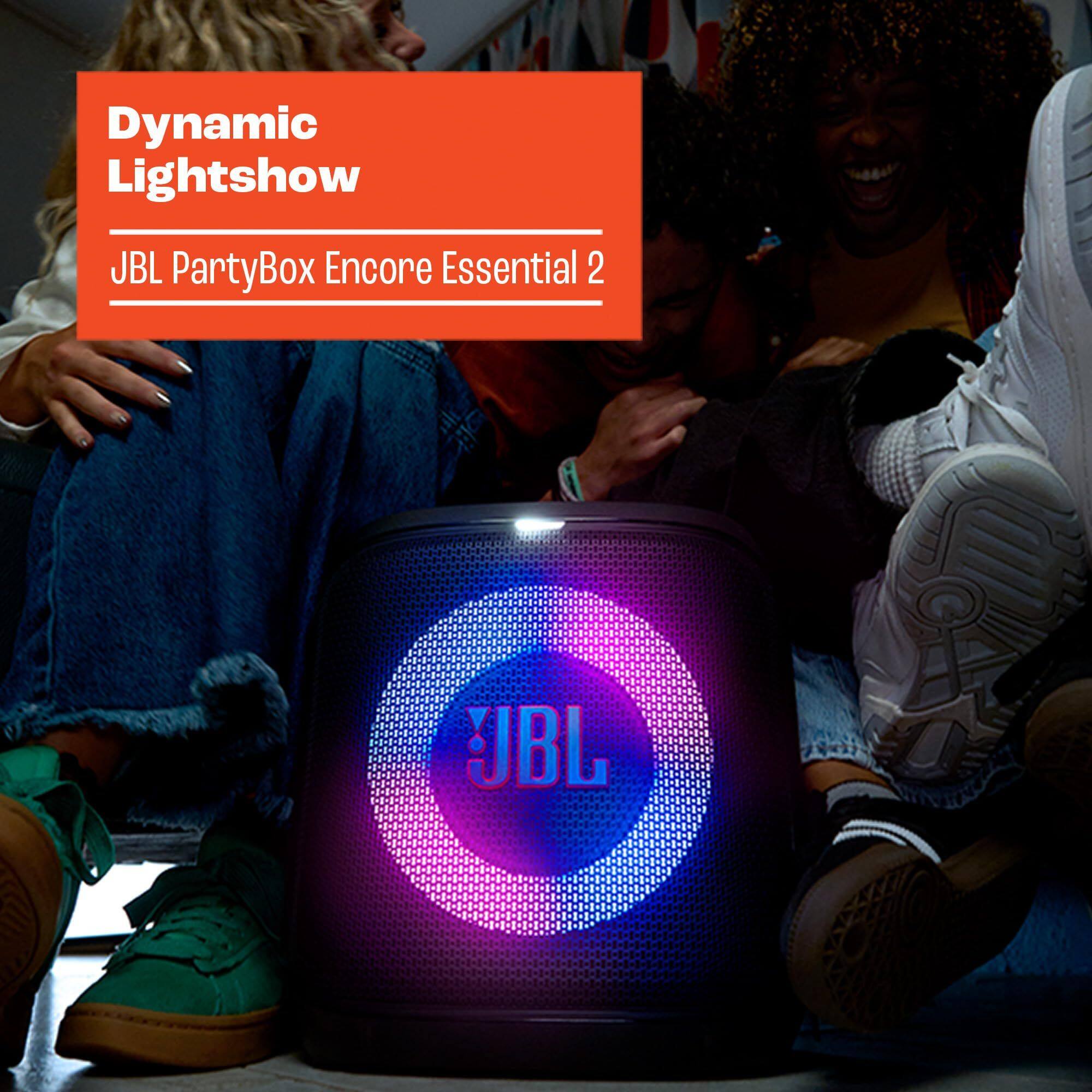 Dynamic Lightshow  
JBL PartyBox Encore Essential 2