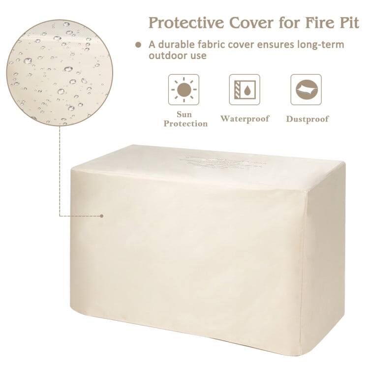 Protective Cover for Fire Pit

- A durable fabric cover ensures long-term outdoor use
- Sun Protection
- Waterproof
- Dustproof