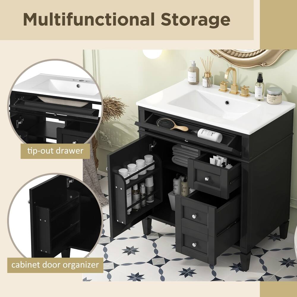 Multifunctional Storage

tip-out drawer

cabinet door organizer