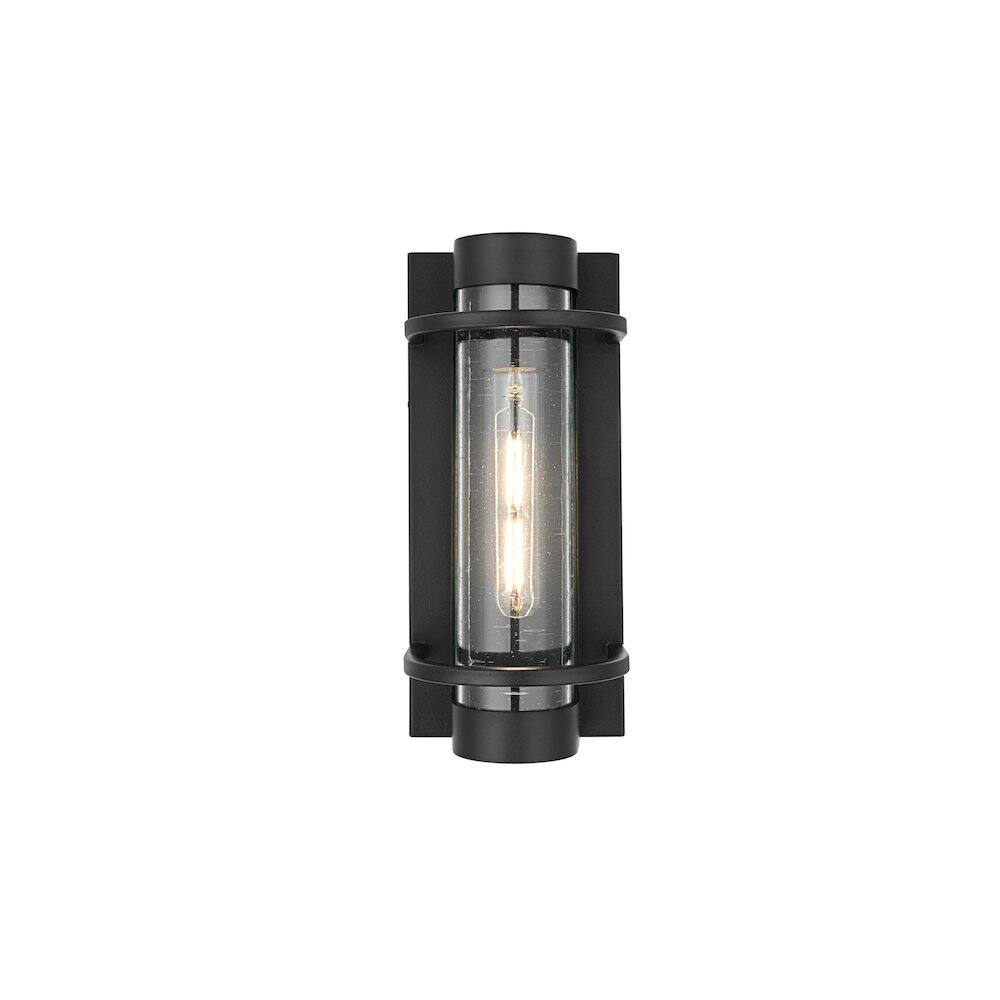 Alt View 1. Elegant Lighting - Parrish 7 inch Outdoor Pendant in Black - Black.