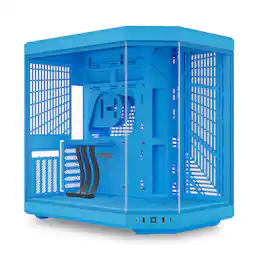 HYTE - Y70 Mid-Tower ATX Gaming PC Desktop Case with Riser Cable - Blueberry Milk