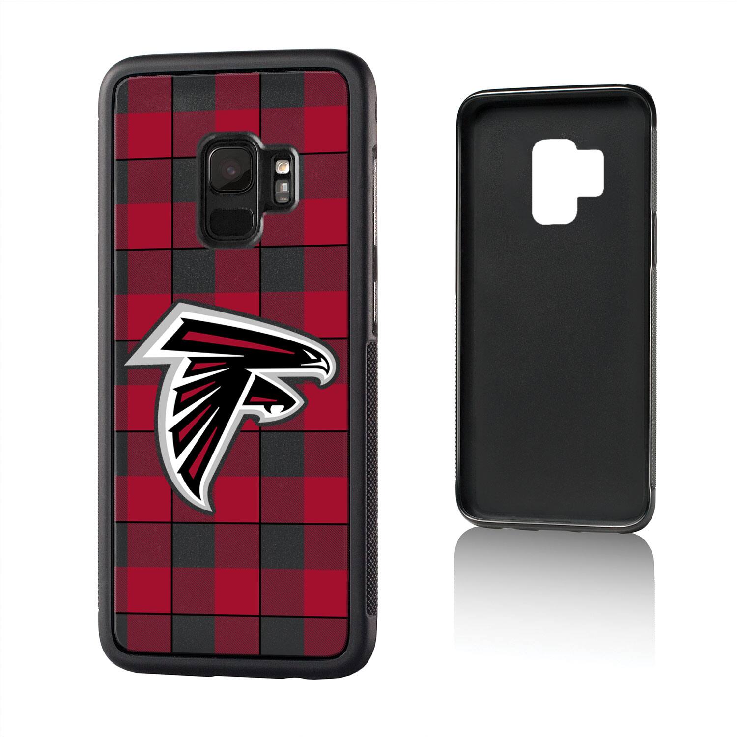 Alt View 1. Keyscaper - Atlanta Falcons Galaxy Plaid Design Bump Case - S20 Plus - Multicolor.