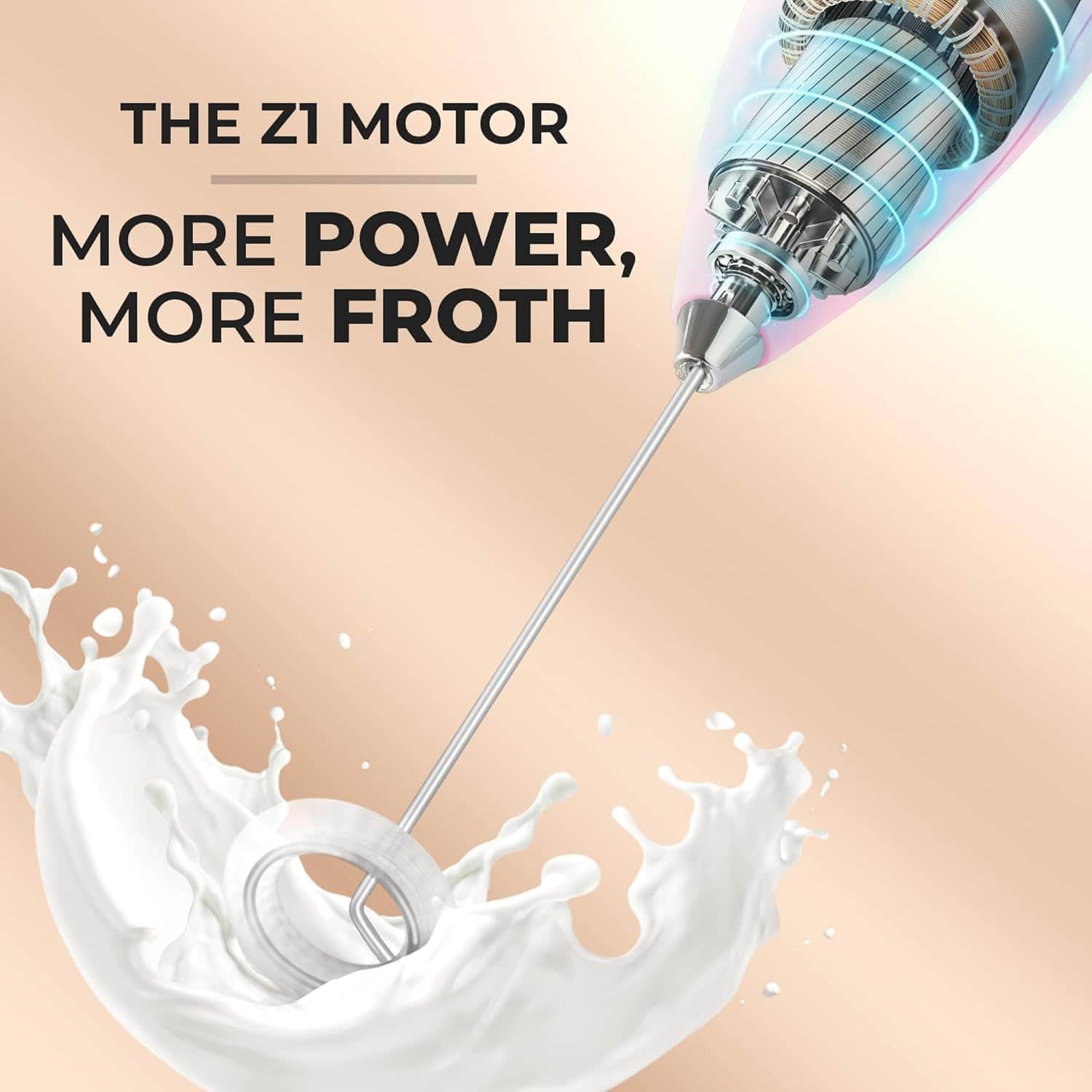 THE Z1 MOTOR
MORE POWER, MORE FROTH