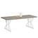Alt View 7. Kadyn - Dining Table, Wood Living Room Tabl, Farmhouse 70.8" Kitchen Table for 6 People,Grey & White - Gray.