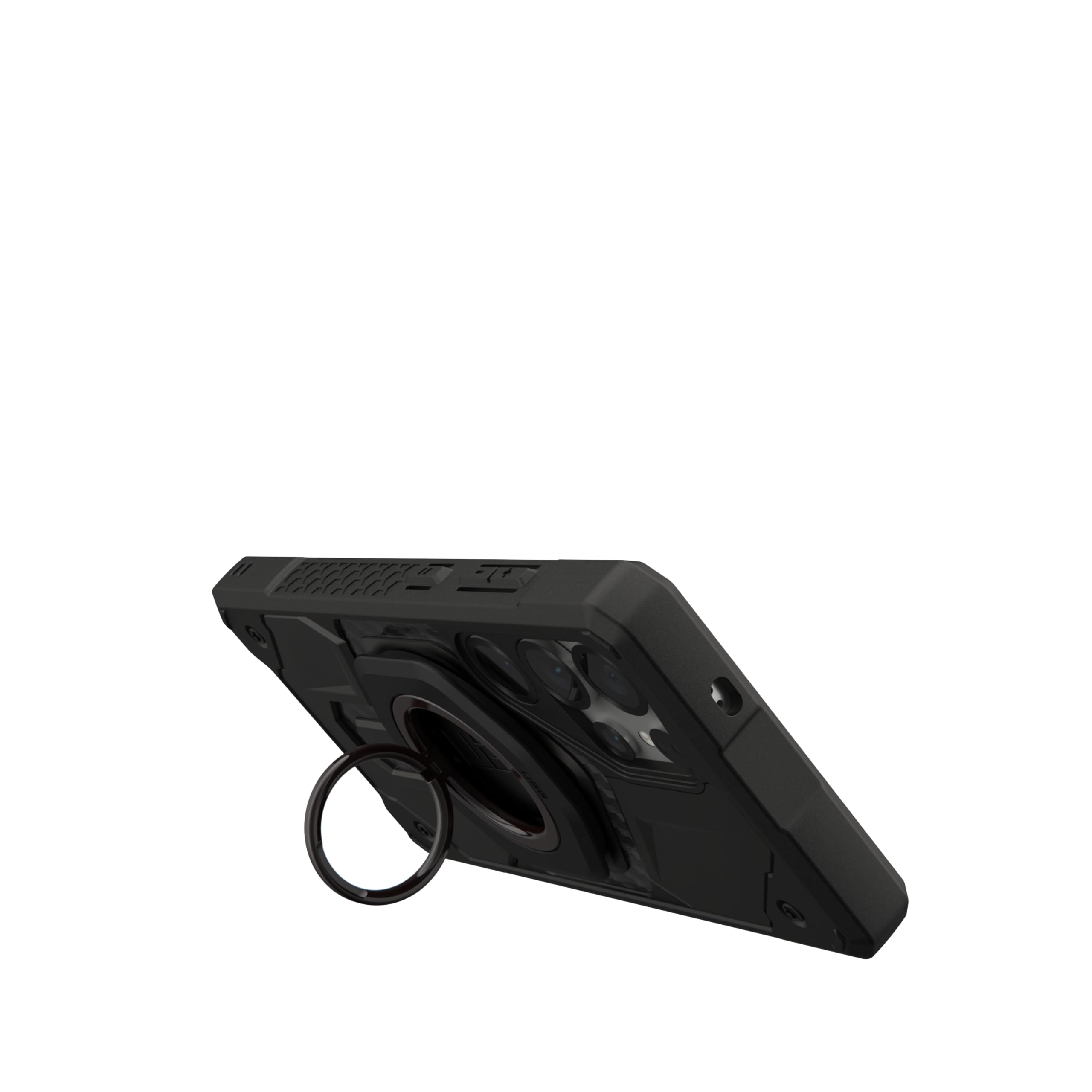 Alt View 5. UAG - Mag Ring Stand LT, Ultra Strong Magnet w/ Multi-Viewing Kickstand, Universal MagSafe Phone Grip & Stand - Black.