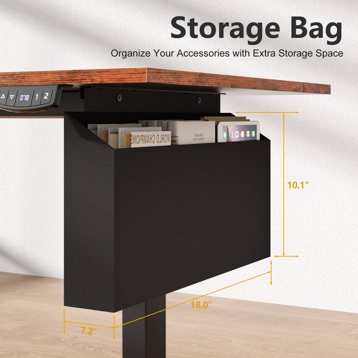 Storage Bag  
Organize Your Accessories with Extra Storage Space  

A V B 1 2 O A CHAMPIONS WORLD iS o mprie  

10.1" 18.0" 7.2"