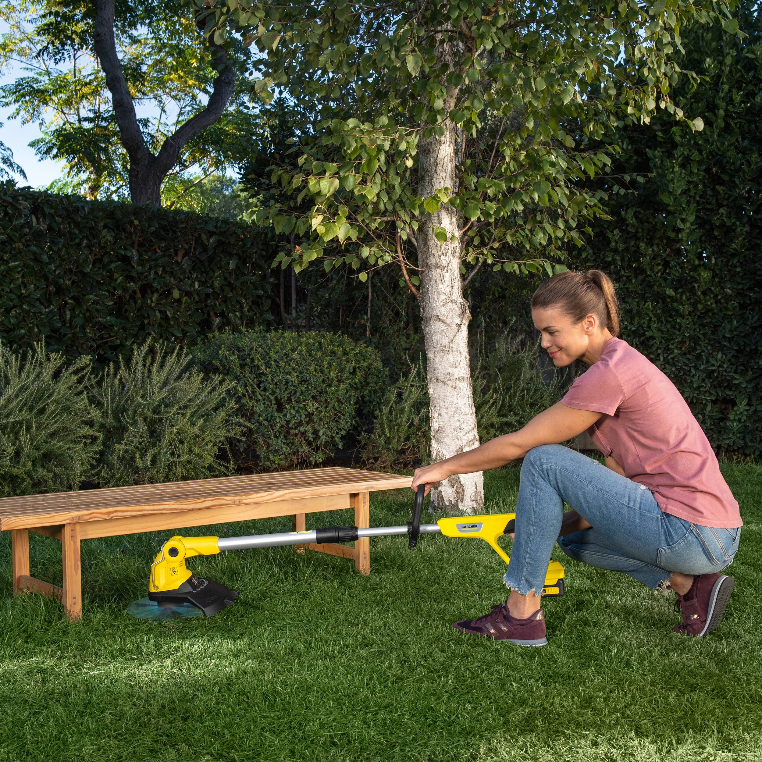 Alt View 1. Karcher - Cordless Line Trimmer, Weed Wacker,  7800 rpm, - Tool Only.