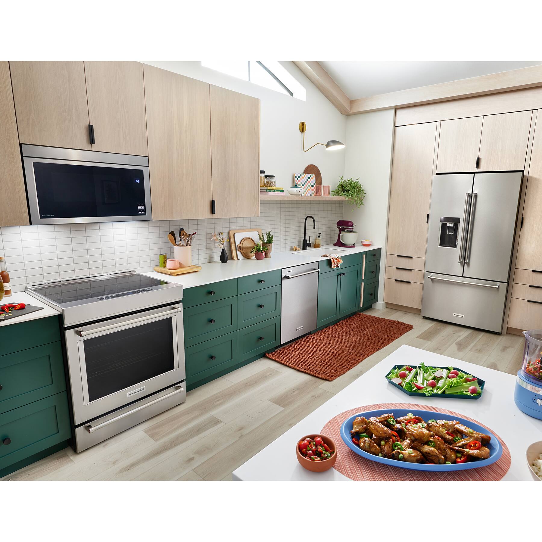 Alt View 20. KitchenAid - 1.1 Cu. Ft. Over-the-Range Microwave with Flush Built-in Design and PrintShield Finish - Stainless Steel.