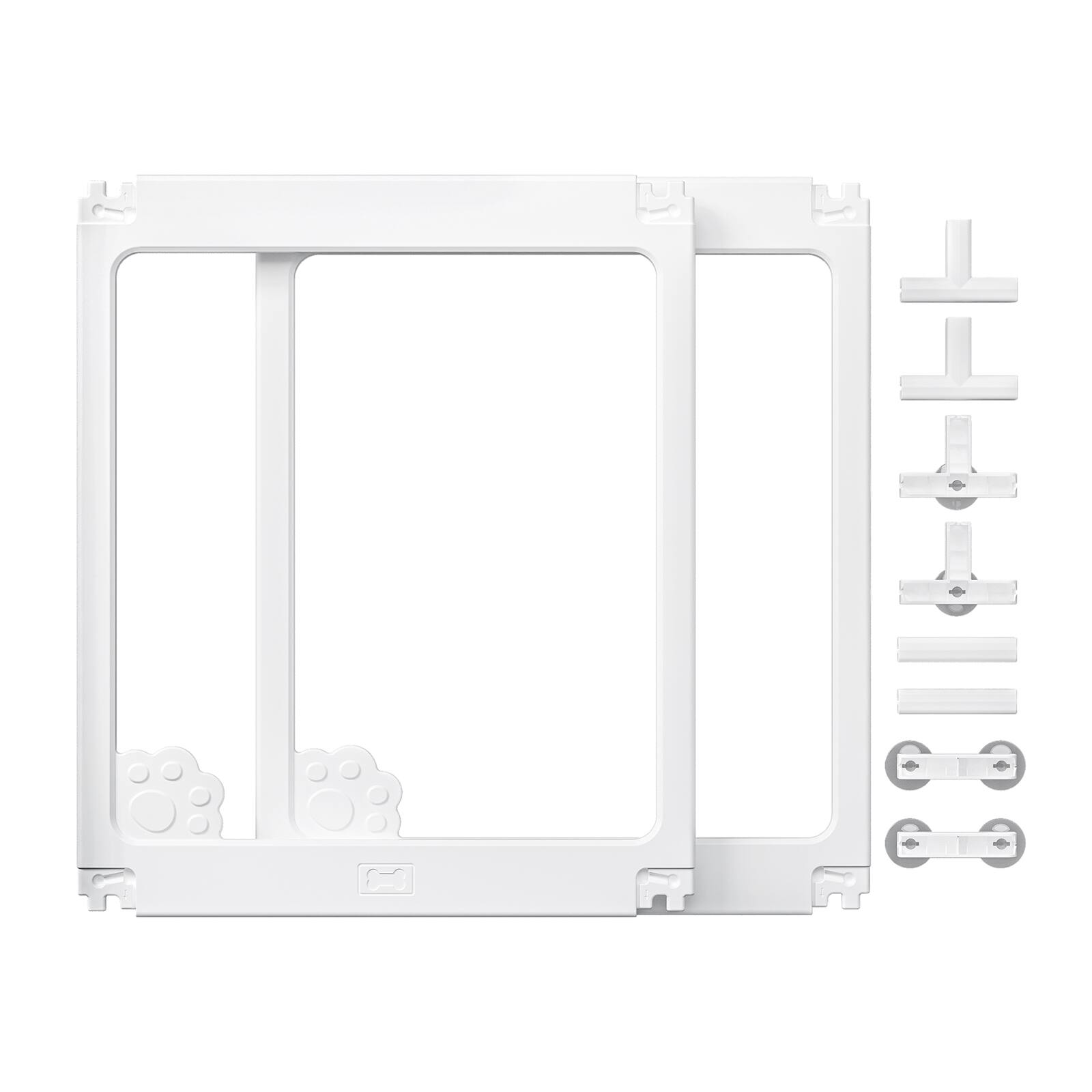 Front. TinyHomie - Dog Play Pen 2PC Extension Kits Modular 2 Panels Space Extension.