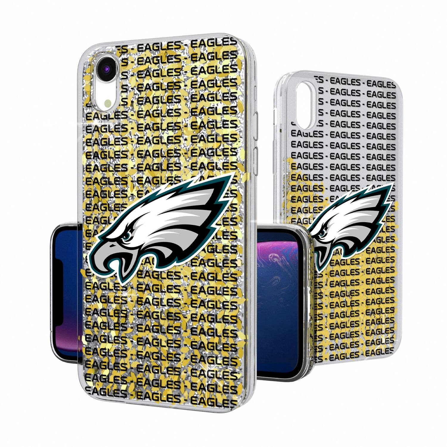 Keyscaper - NFL - Philadelphia Eagles iPhone Text Backdrop Design Glitter Case - 14 - Multicolor price history on PriceWatchPro