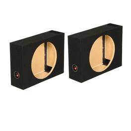 QPower - SHALLOW110 10" Vented Shallow Subwoofer Sub Box Enclosure (2 Pack)