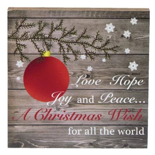 Love Hope Joy and Peace...  
A Christmas Wish  
for all the world