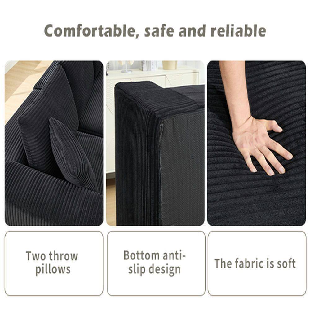 Comfortable, safe and reliable

- Two throw pillows
- Bottom anti-slip design
- The fabric is soft