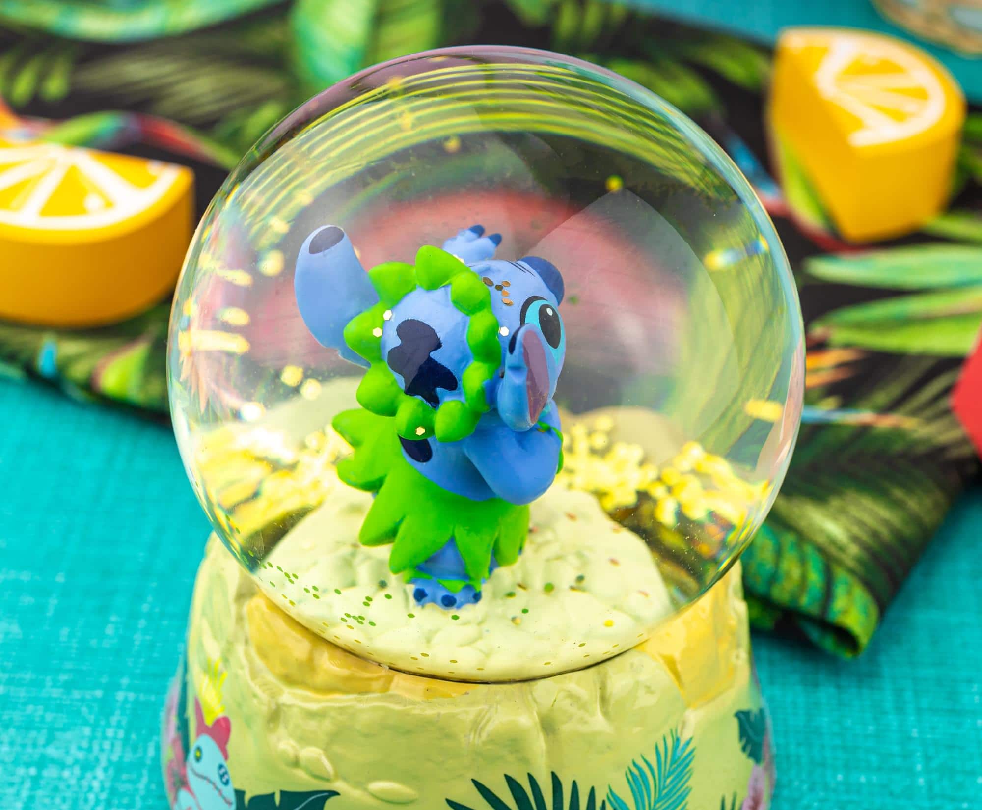 Disney Lilo & Stitch Hula Dancing Snow Globe | 6 Inches Tall Multi