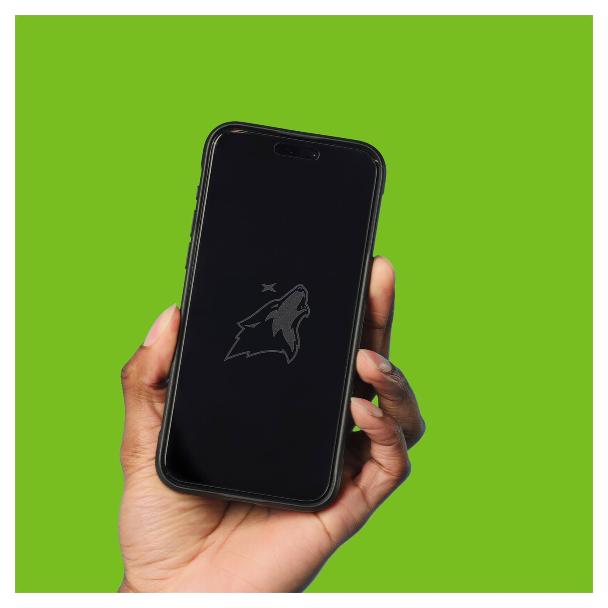 Alt View 3. Screen Skinz - Minnesota Timberwolves iPhone Privacy Screen Protector - 17 Pro Max - Multicolor.
