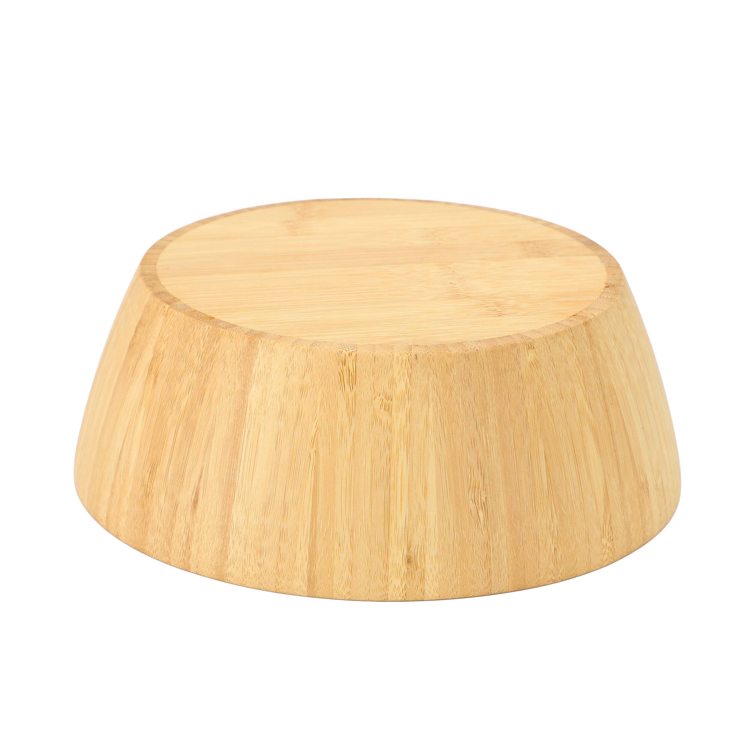 Alt View 1. MegaChef - MegaChef 4 Piece 8 Inch Bamboo Wood Salad Bowl Set - Brown.