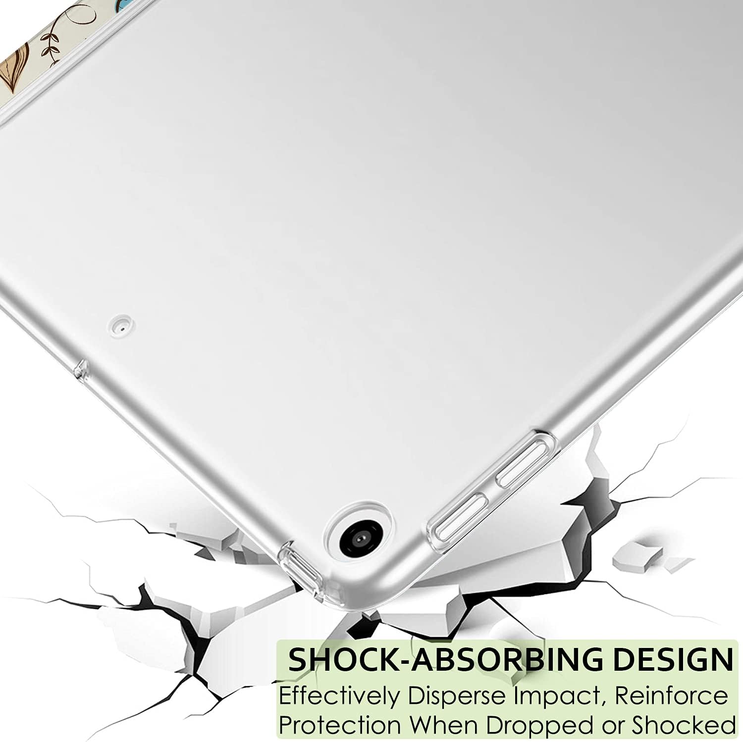 SHOCK-ABSORBING DESIGN  
Effectively Disperse Impact, Reinforce Protection When Dropped or Shocked