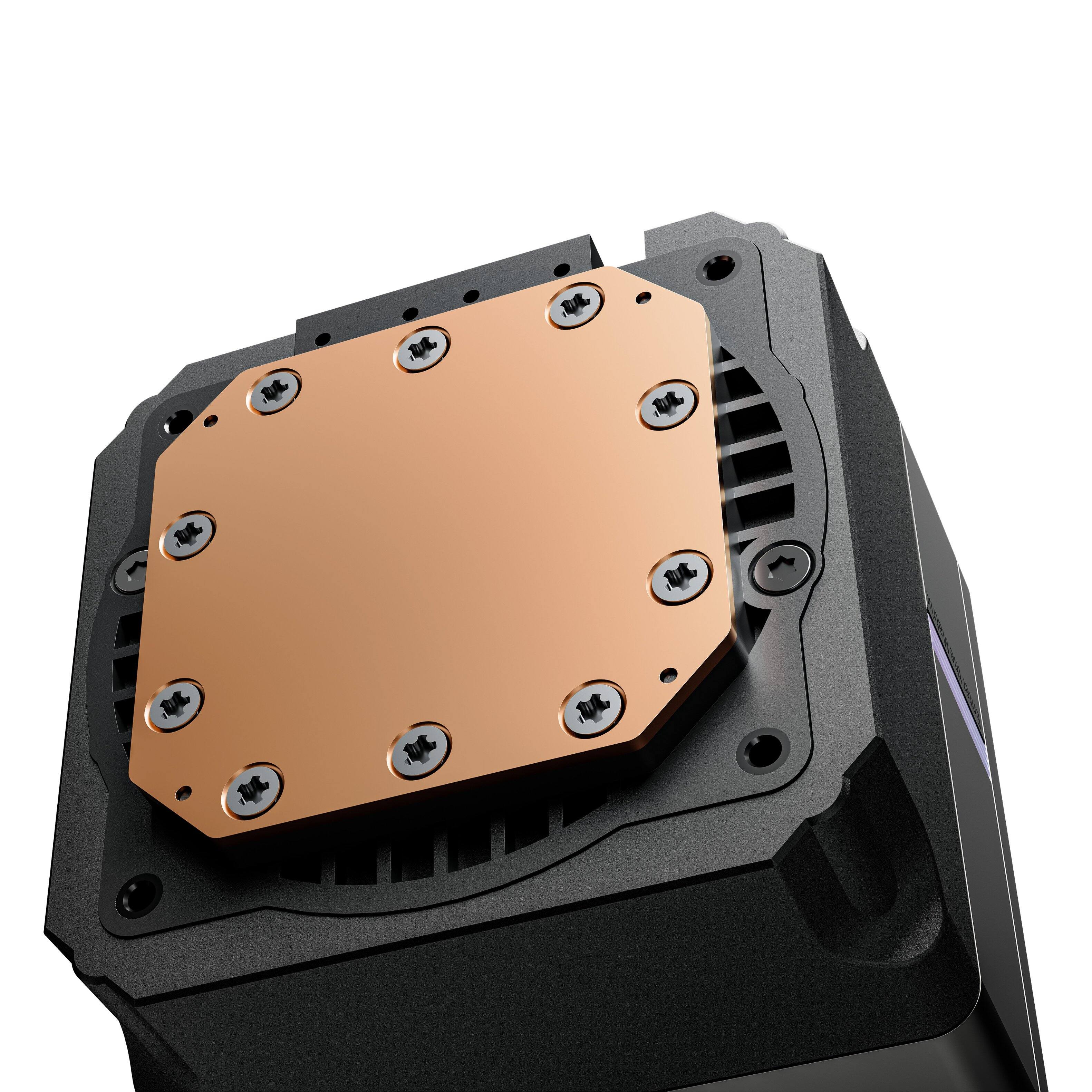 Left. Sudokoo - Nexaura 240 240mm Silent AIO Liquid CPU Cooler - Black.