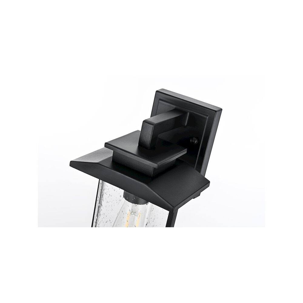 Alt View 3. Elegant Lighting - Tioga 7 inch Outdoor Pendant in Black - Black.