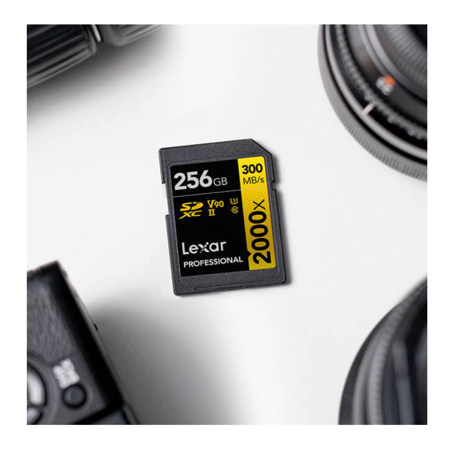 Lexar 256GB Professional 2000x UHS II SDXC Memory Card LSD2000256G