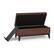 Alt View 16. Simpli Home - Oregon Storage Ottoman Bench with Tray - Distressed Saddle Brown.