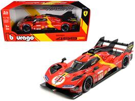 Bburago - Ferrari 499P #51 Calado Giovinazzi Pier Guidi Ferrari AF Corse Winner 24 Hours of Le Mans 2023 Racing 1/18 - Multicolor
