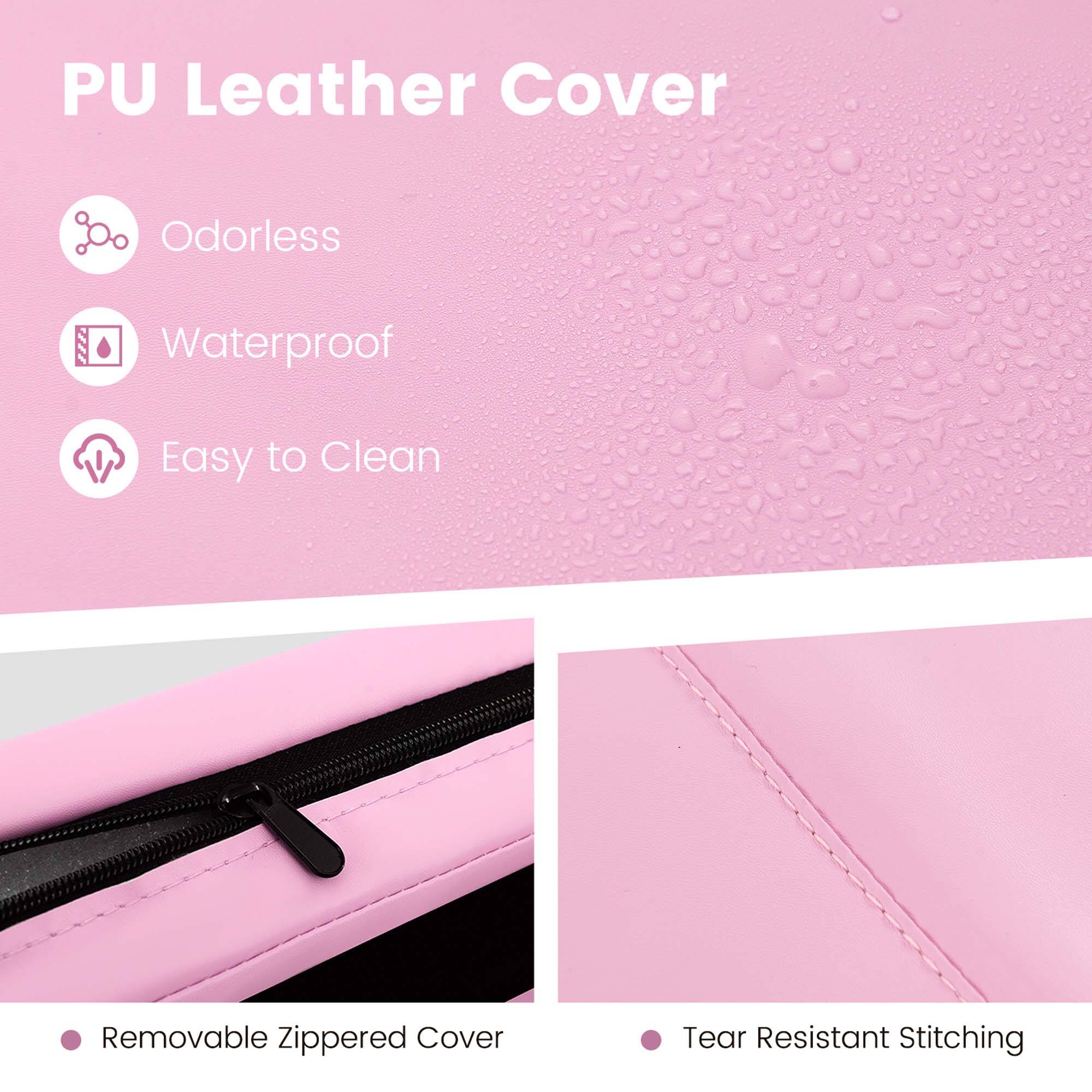 PU Leather Cover  
- Odorless  
- Waterproof  
- Easy to Clean  
- Removable Zippered Cover  
- Tear Resistant Stitching