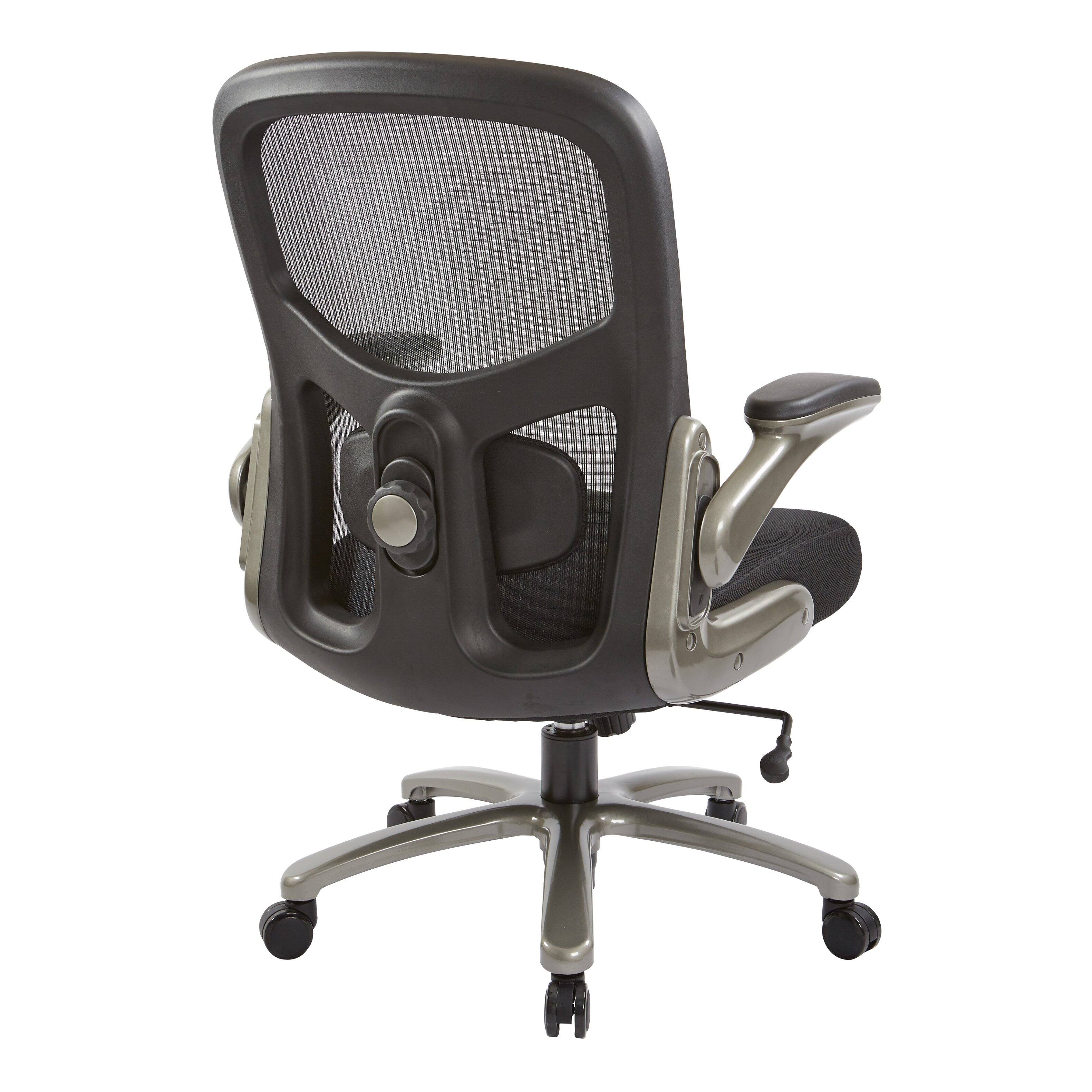 Back. Office Star Products - Big and Tall Mesh Back Chair - Black.