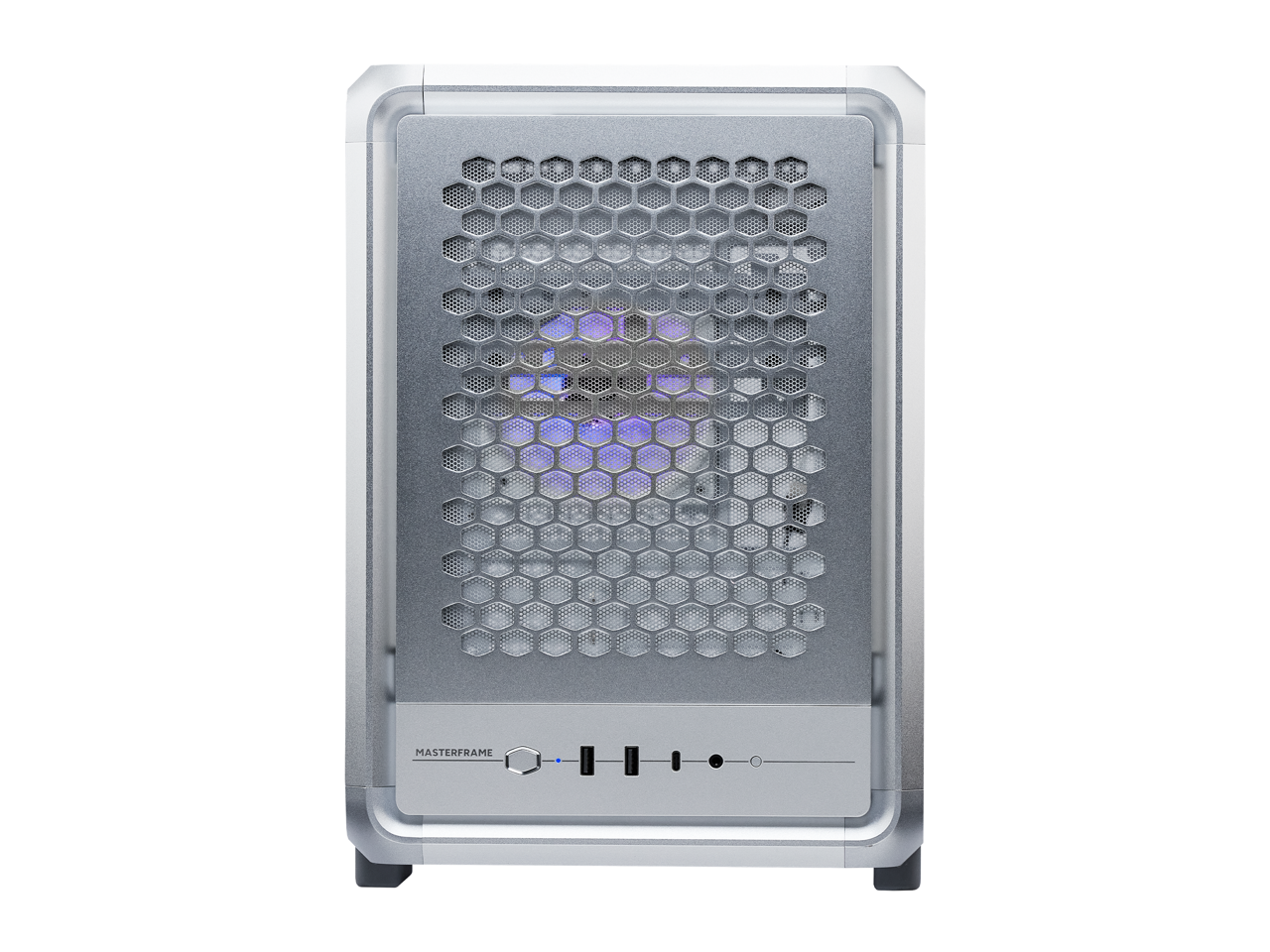 Alt View 7. Cooler Master - Cooler Master MasterFrame 400 mATX Modular Case - Open Frame, ARGB Fan, 390mm GPU, Silver - Silver.
