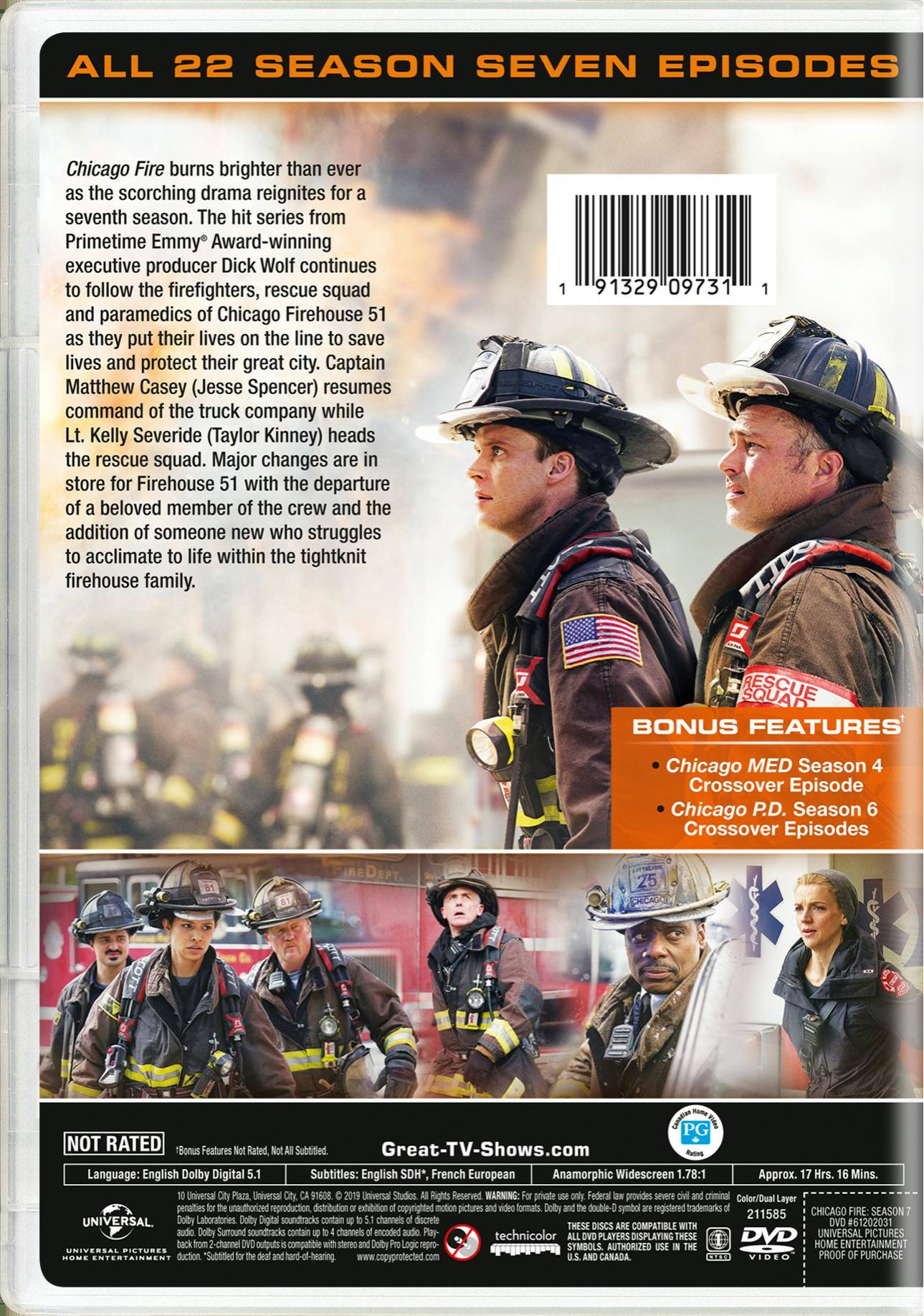 Angle. Chicago Fire: Season Seven [DVD].