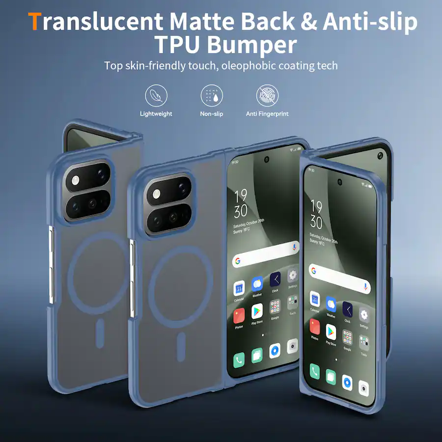Translucent Google Pictures UUCOVER Magnetic Case for Google Pixel 11 Pro Fold,Shockproof ...