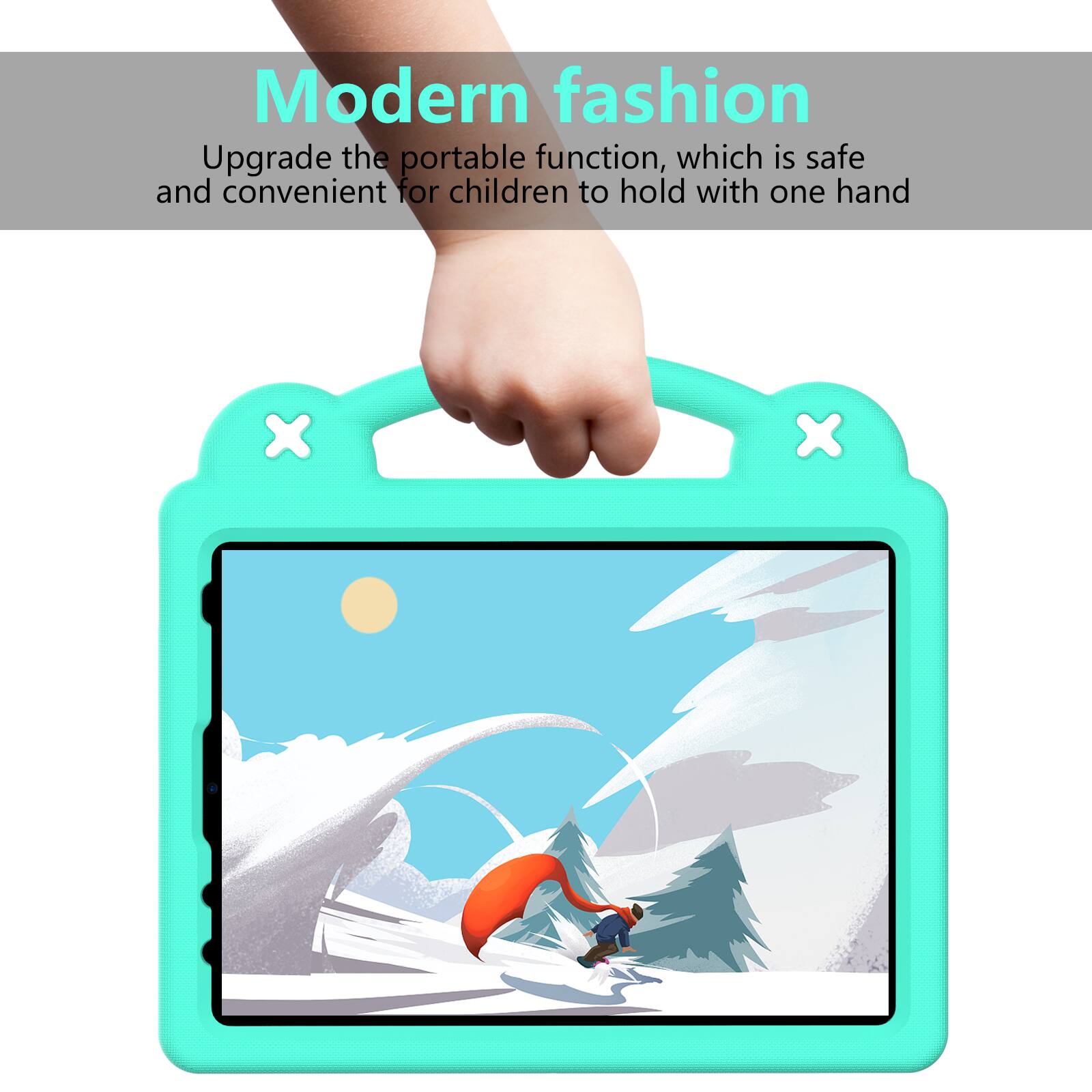 Modern fashion  
Upgrade the portable function, which is safe and convenient for children to hold with one hand