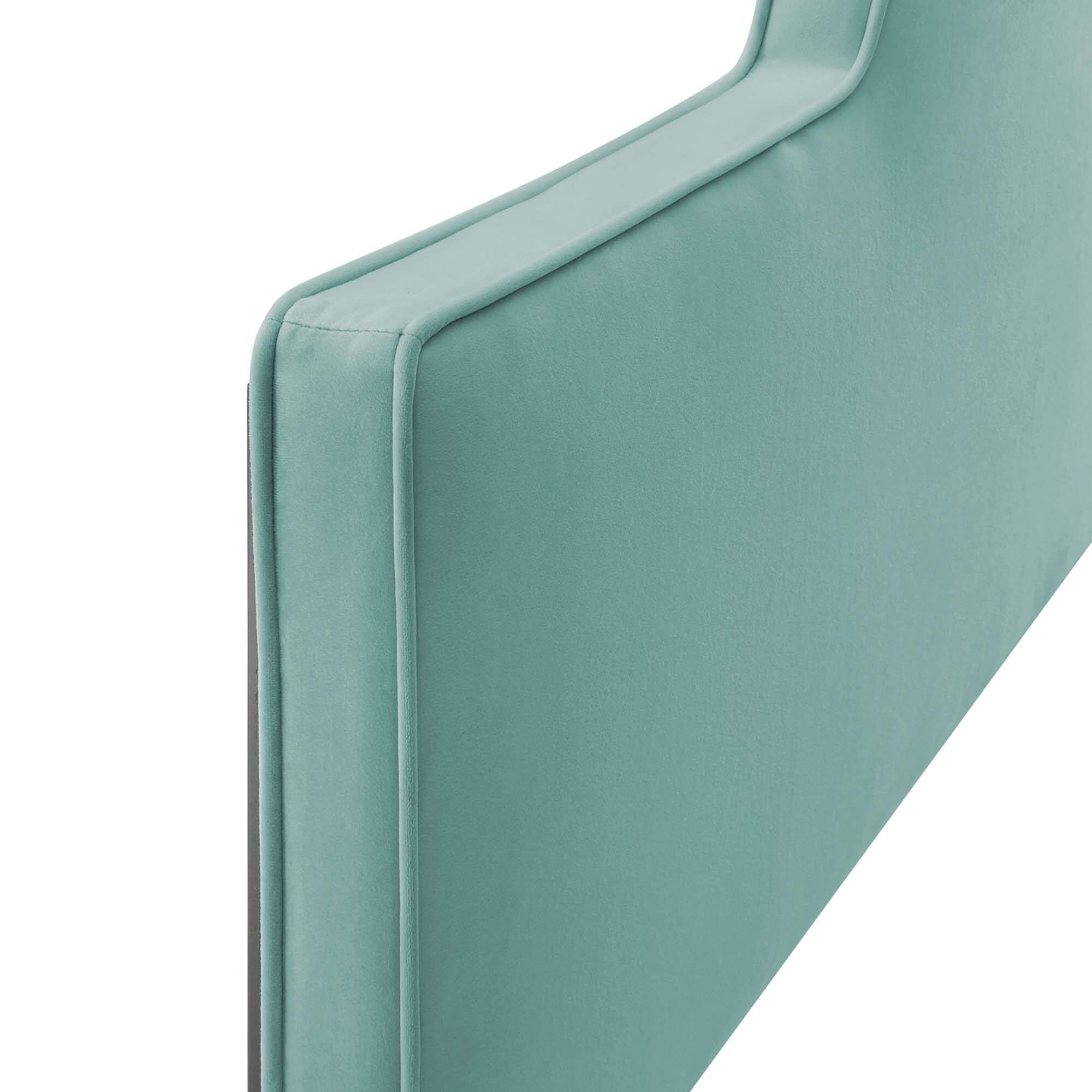 Alt View 1. Modway - Dawn Performance Velvet Twin Headboard by Modway - Mint.
