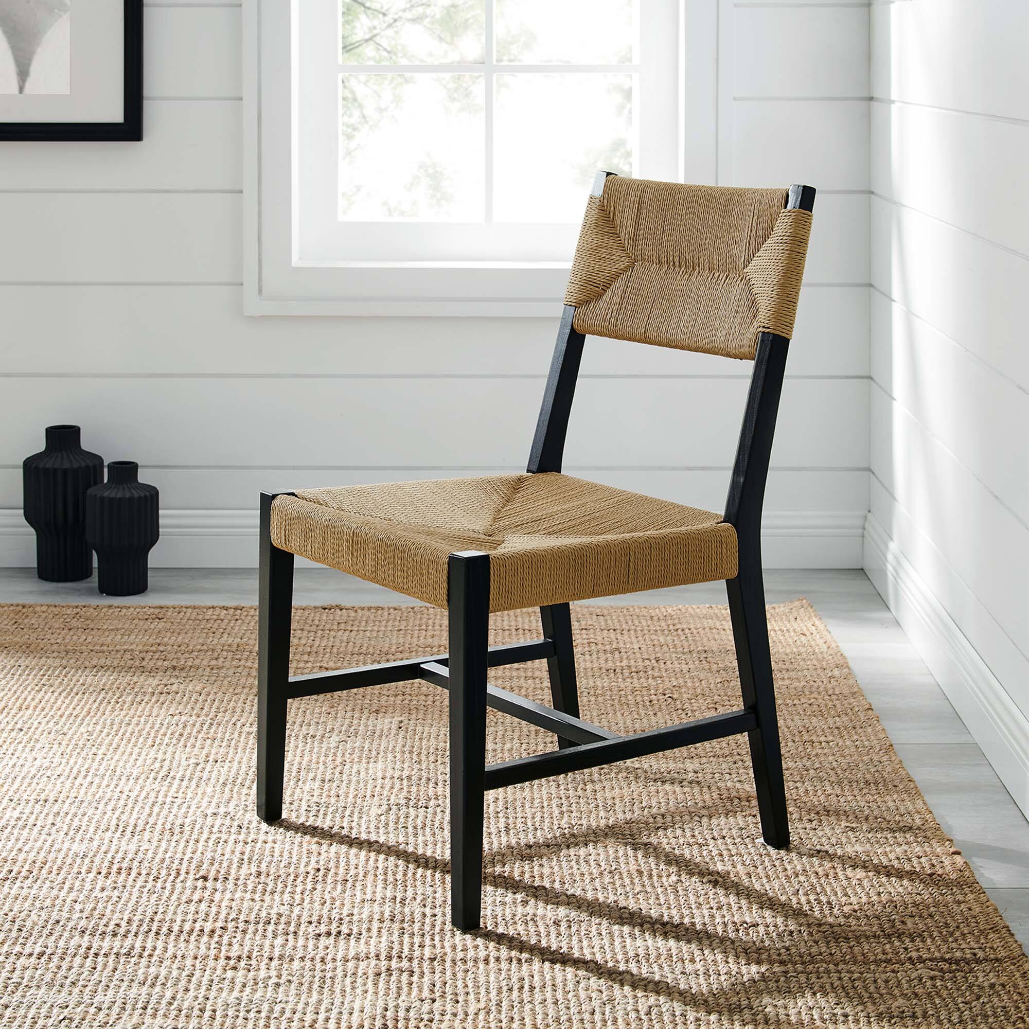 Alt View 4. Modway - Bodie Wood Dining Chair by Modway - White.