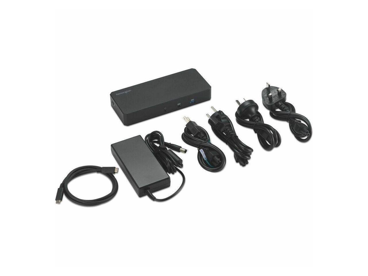 Alt View 4. Kensington - Kensington SD3220U3 EQ USB-C 10Gbps Triple Video Dock - 135W, 3 Displays, 8K @ 30Hz.