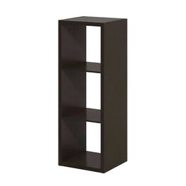 FurniFact - Wooden bookcase with open shelving and sturdy construction - Dark Oak