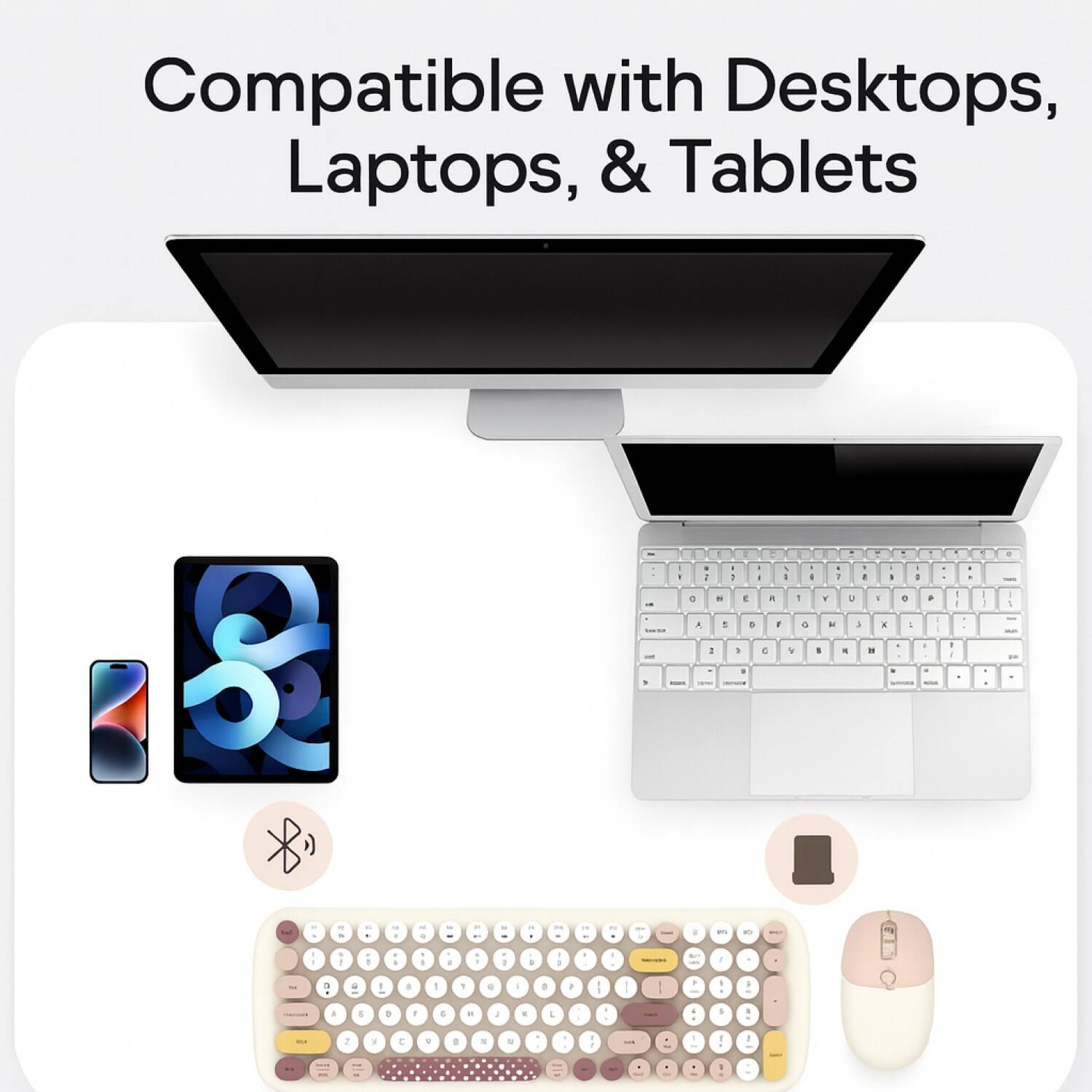 Compatible with Desktops, Laptops, & Tablets