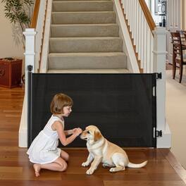 VEVOR - Retractable Baby Gate, Extends to 57 inch Wide, 38.5 inch Tall, with Security Lock, Easy to Use