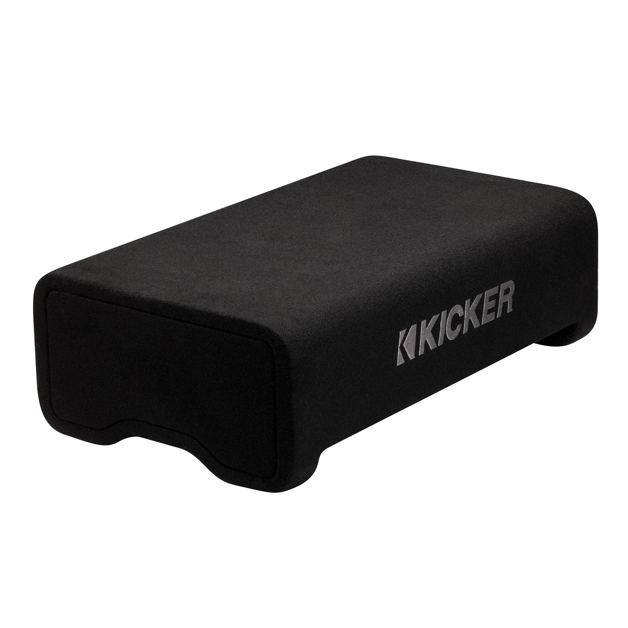 Alt View 1. KICKER - Kicker 53PL7TDF10 PL7TDF Powered Down-Firing 10" Enclosure - Black/Gray.
