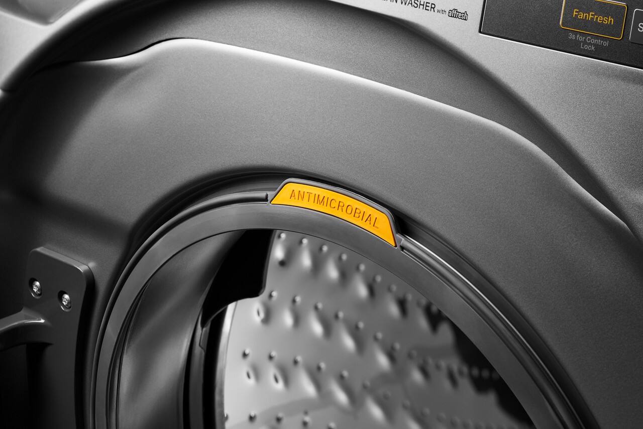 I washer with affresh FanFresh 3s for lock control and antimicrobial.