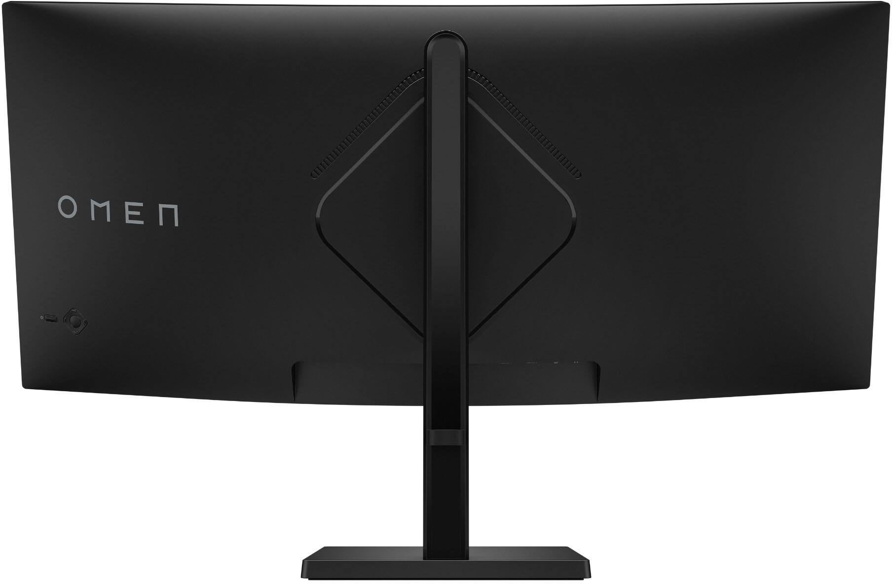 Alt View 5. HP OMEN - 34" VA Curved WQHD 180Hz AMD FreeSync Premium Gaming Monitor with Adjustable Height (DisplayPort, HDMI) - Black.